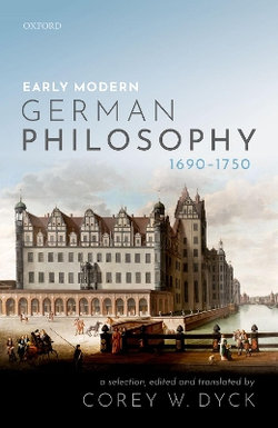 Early Modern German Philosophy (1690-1750)