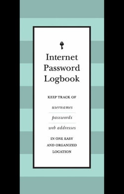 Internet Password Logbook (Black Leatherette)