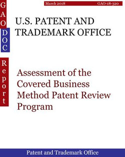 U.S. PATENT AND TRADEMARK OFFICE