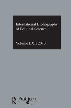 IBSS: Political Science: 2013 Vol. 62