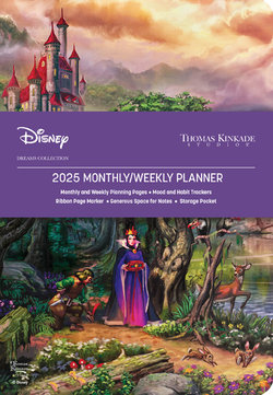 Disney Dreams Collection by Thomas Kinkade Studios 12-Month 2025 Monthly/Weekly Planner Calendar