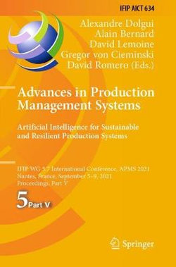 Advances in Production Management Systems. Artificial Intelligence for Sustainable and Resilient Production Systems