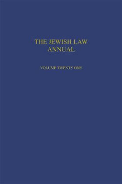 Jewish Law Annual Volume 21