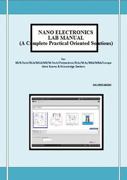 NANO ELECTRONICS LAB MANUAL (A Complete Practical Oriented Solutions)