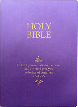 KJVER Holy Bible, Delight Yourself in the Lord Life Verse Edition, Large Print, Royal Purple Ultrasoft