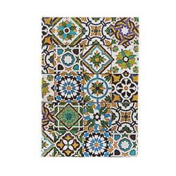 Porto (Portuguese Tiles) Midi Dot-Grid Hardback Journal (Elastic Band Closure)