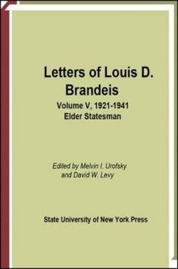 Letters of Louis D. Brandeis