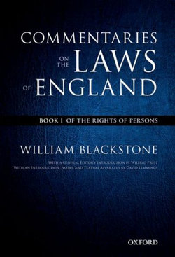 The Oxford Edition of Blackstone's