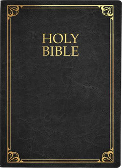 KJVER Family Legacy Holy Bible, Large Print, Black Genuine Leather, Thumb Index