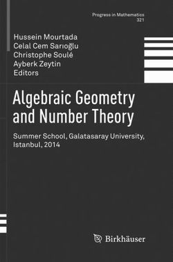 Algebraic Geometry and Number Theory