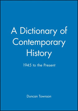 A Dictionary of Contemporary History