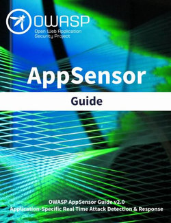 AppSensor Guide