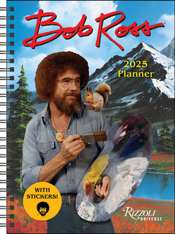 Bob Ross 16-Month 2025 Planner Calendar