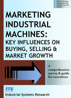 Marketing Industrial Machines