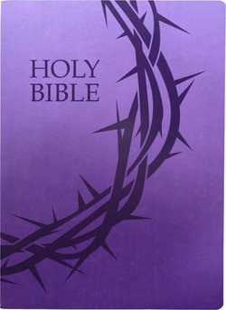 KJVER Holy Bible, Crown of Thorns Design, Large Print, Royal Purple Ultrasoft