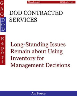 DOD CONTRACTED SERVICES