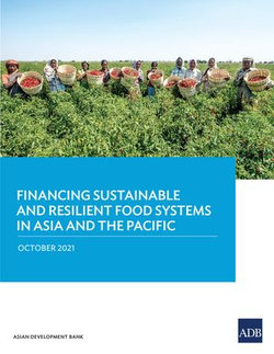 Financing Sustainable and Resilient Food Systems in Asia and the Pacific