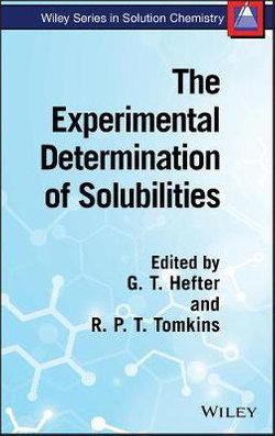 The Experimental Determination of Solubilities