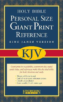 Personal Size Giant Print Reference Bible-KJV