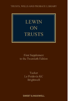 Lewin on Trusts 1st Supplement