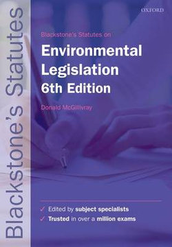 Blackstone's Environmental Legislation