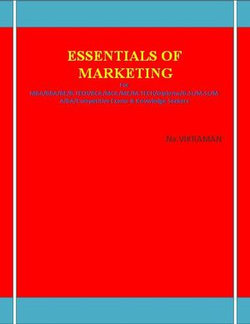 ESSENTIALS OF MARKETING