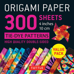 Origami Paper 300 Sheets Tie-Dye Patterns 4 (10 Cm)