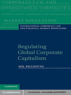 Regulating Global Corporate Capitalism