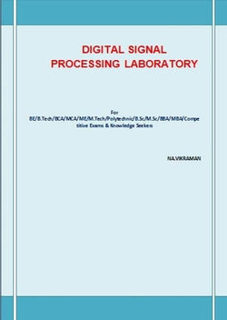 DIGITAL SIGNAL PROCESSING LABORATORY