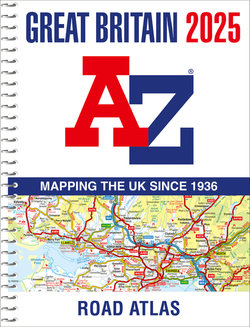 Great Britain a-Z Road Atlas 2025 (A4 Spiral)