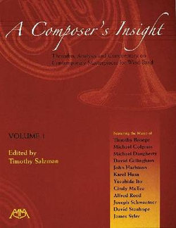 A Composer's Insight, Volume 1