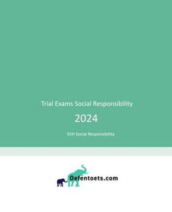 Trial Exams Social Responsibility SVH