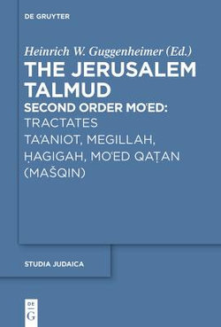 Tractates Ta'aniot, Megillah, Hagigah and Mo'ed Qatan (Masqin)