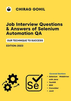 Job Interview Questions & Answers of Selenium Automation QA