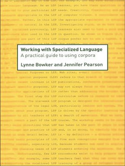 Working with Specialized Language