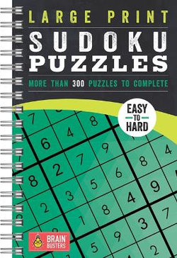 Large Print Sudoku Puzzles Green