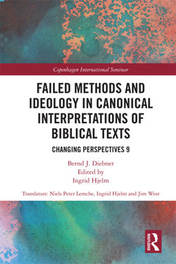 Failed Methods and Ideology in Canonical Interpretation of Biblical Texts