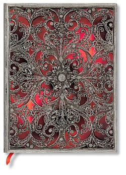 Garnet (Silver Filigree Collection) Ultra Unlined Softcover Flexi Journal