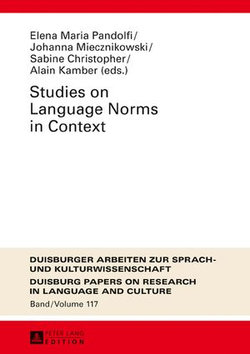 Studies on Language Norms in Context