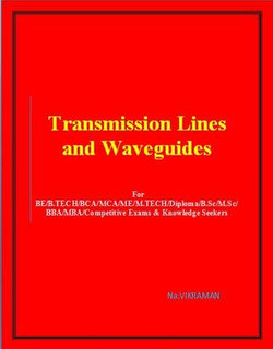 Transmission Lines and Waveguides