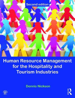 Human Resource Management for the Hospitality and Tourism Industries