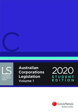 Australian Corporations Legislation 2020 - Student Edition