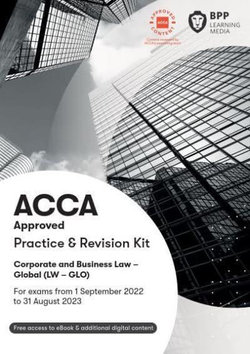 ACCA Corporate and Business Law (Global)