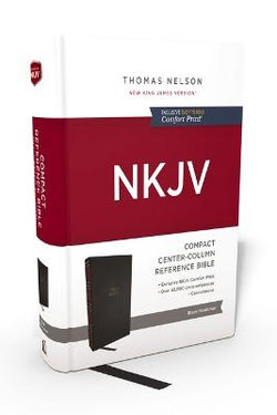 NKJV Compact Center-Column Reference Bible, Hardcover, Red Letter, Comfort Print