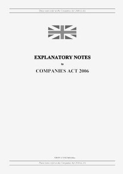 Explanatory Notes to Companies Act 2006