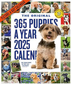 365 Puppies-A-Year Picture-A-Day (R) Wall Calendar 2025