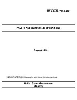 Technical Manual TM 3-34.63 (FM 5-436) Paving and Surfacing Operations August 2013
