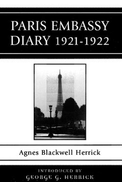 Paris Embassy Diary 1921D1922