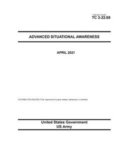 Training Circular TC 3-22.69 Advanced Situational Awareness April 2021