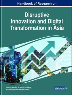 Handbook of Research on Disruptive Innovation and Digital Transformation in Asia